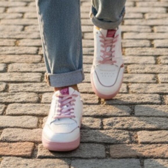 LØCI NEO Nicki Minaj // CHUN LI Sneakers-White/Fuchsia/Pink - Size US 11 / EU 43 - Picture 2 of 11